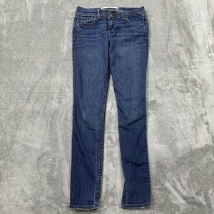 Abercrombie & Fitch Jeans Womens 00R Blue Skinny Perfect Stretch Medium‎ Wash